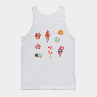 Dessert ice cream set Tank Top